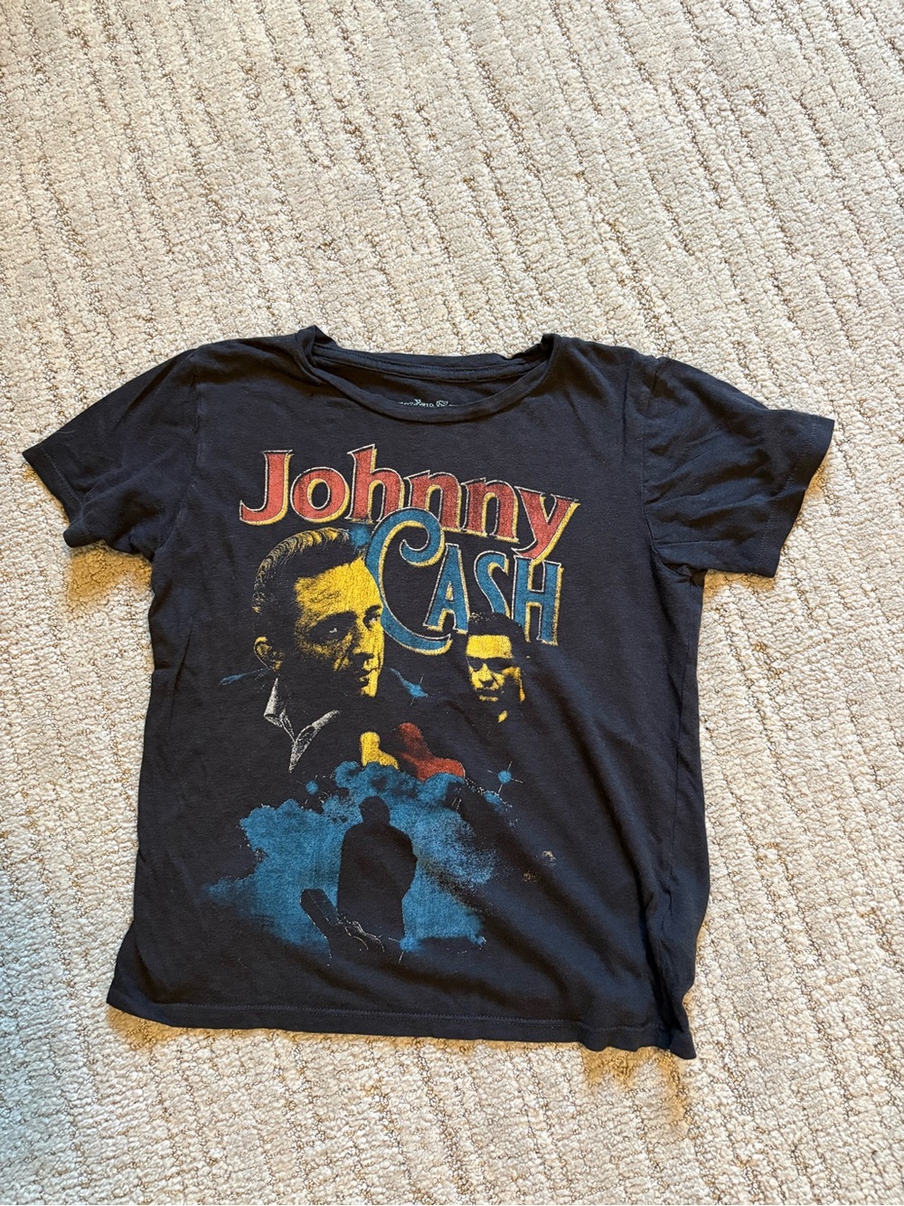 Rowdy Sprout Kids Black Johnny Cash Graphic Tee